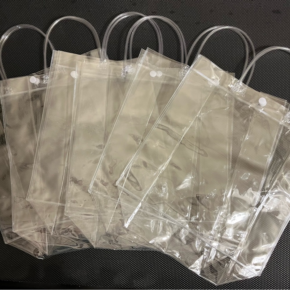6 clear plastic stadium bags